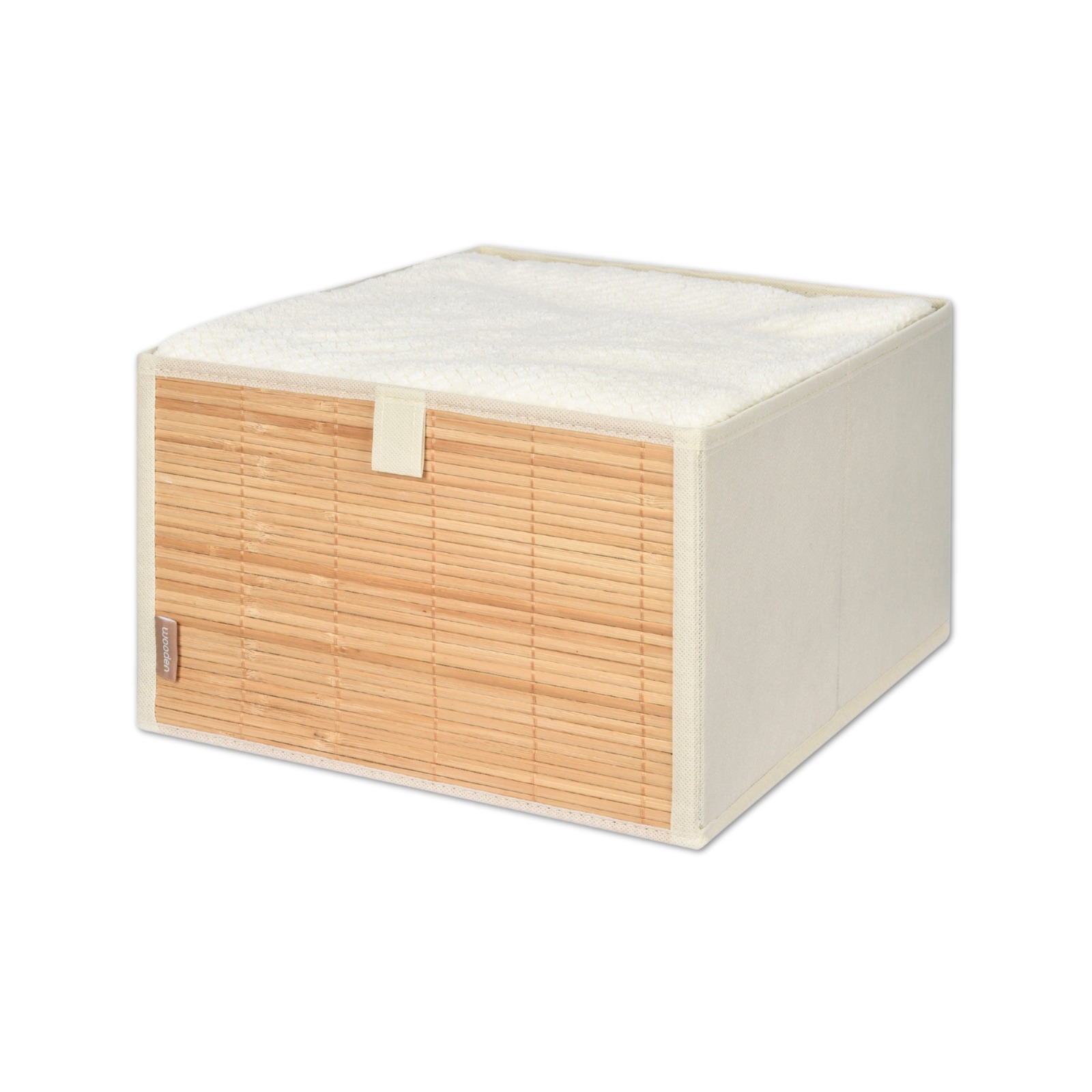 Caja Plegable Forrada En Tela Y BambÚ (l) - Imagen 2