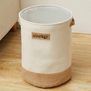 Cesto Laundry De Tela "storage Round"