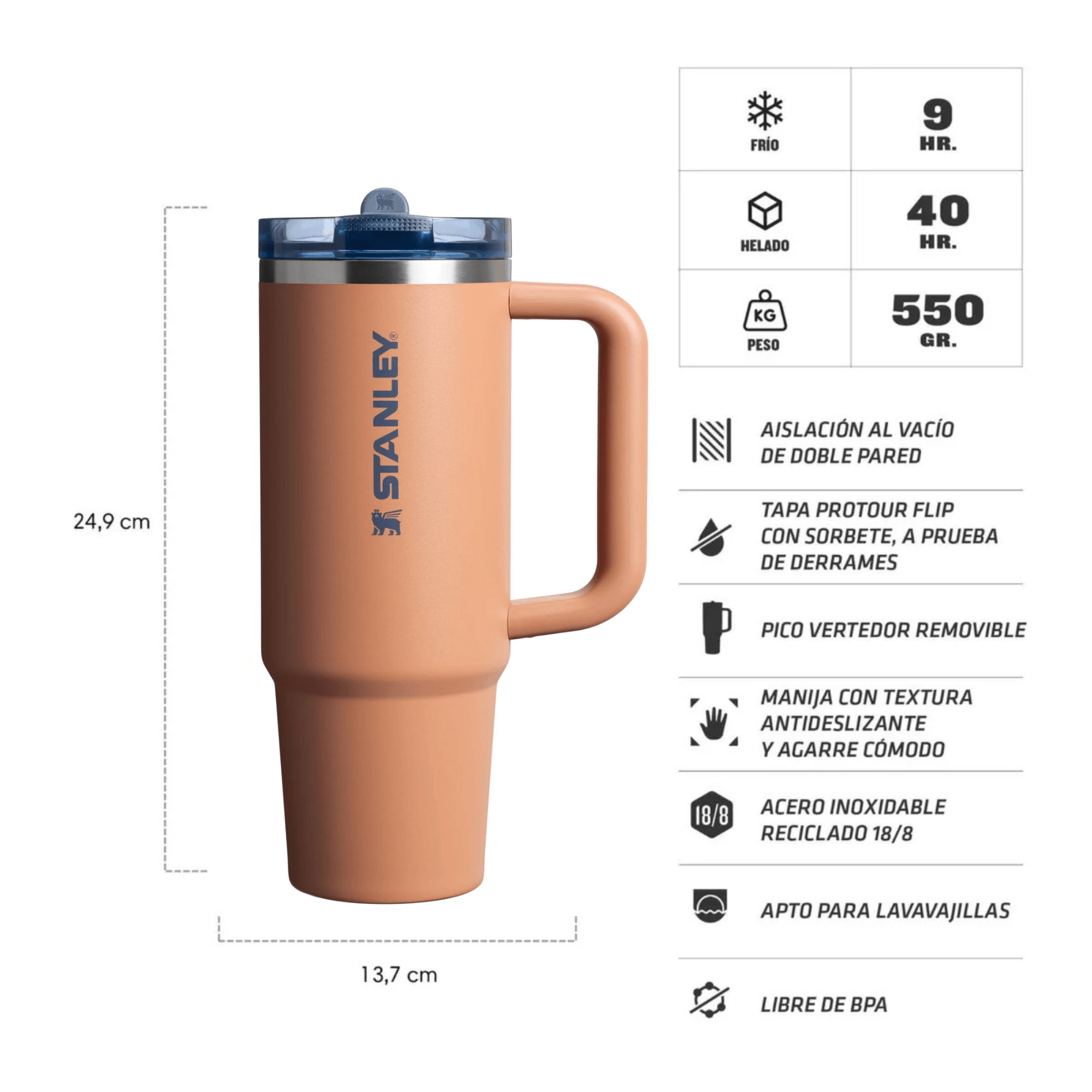 Quencher Protour 887 Ml Toast - Imagen 2