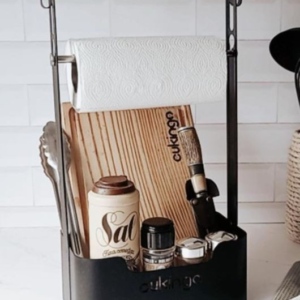 Organizador De Parrilla - Negro - 44.5x23.5x15cm