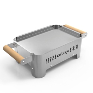 Brasero De Mesa Inox - 46x23x13cm