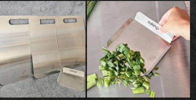 Set X3 Tablas De Acero Inox + Recogedor