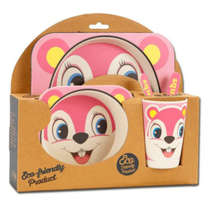 Set De Vajilla Infantil Squirrel 5 Piezas