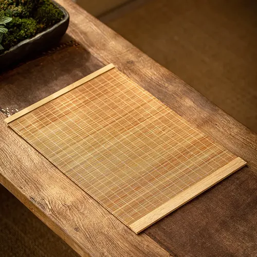 Tapete De Matcha De Bambú Artesanal