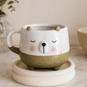 Taza De Cerámica Carita De Oso - 14.5*10.6*9.2 Cm