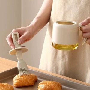 Frasco Aceitero Con Pincel De Silicona - 15*11.5 Cm