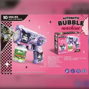 Pistola De Burbujas Con Luz Y 10 Orificios + 1 Repuesto De Jabon - Labu