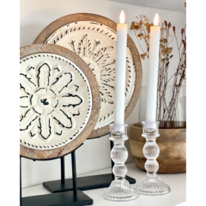 Vela Led De Cera Blanca Set X2