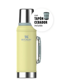Termo Clasico 950 Ml  Con Manija Y Tapon Cebador P