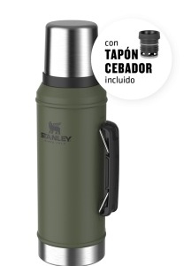Termo Clasico 950 Ml  Con Manija Y Tapon Cebador D