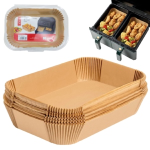 Set X50 Papel Para Freidora De Aire Rectangular 21x14