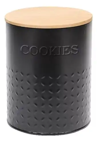 Lata Galletitas Con Tapa De Bambú Carol - Imagen 2