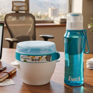 Set De Contenedor De Yogur Con Cereales + Botella 500ml Trudeau Fuel